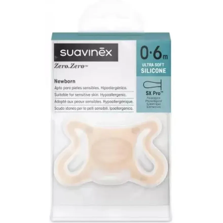 Suavinex Zero Zero Chupete Silicona 0/6M Fair 1un