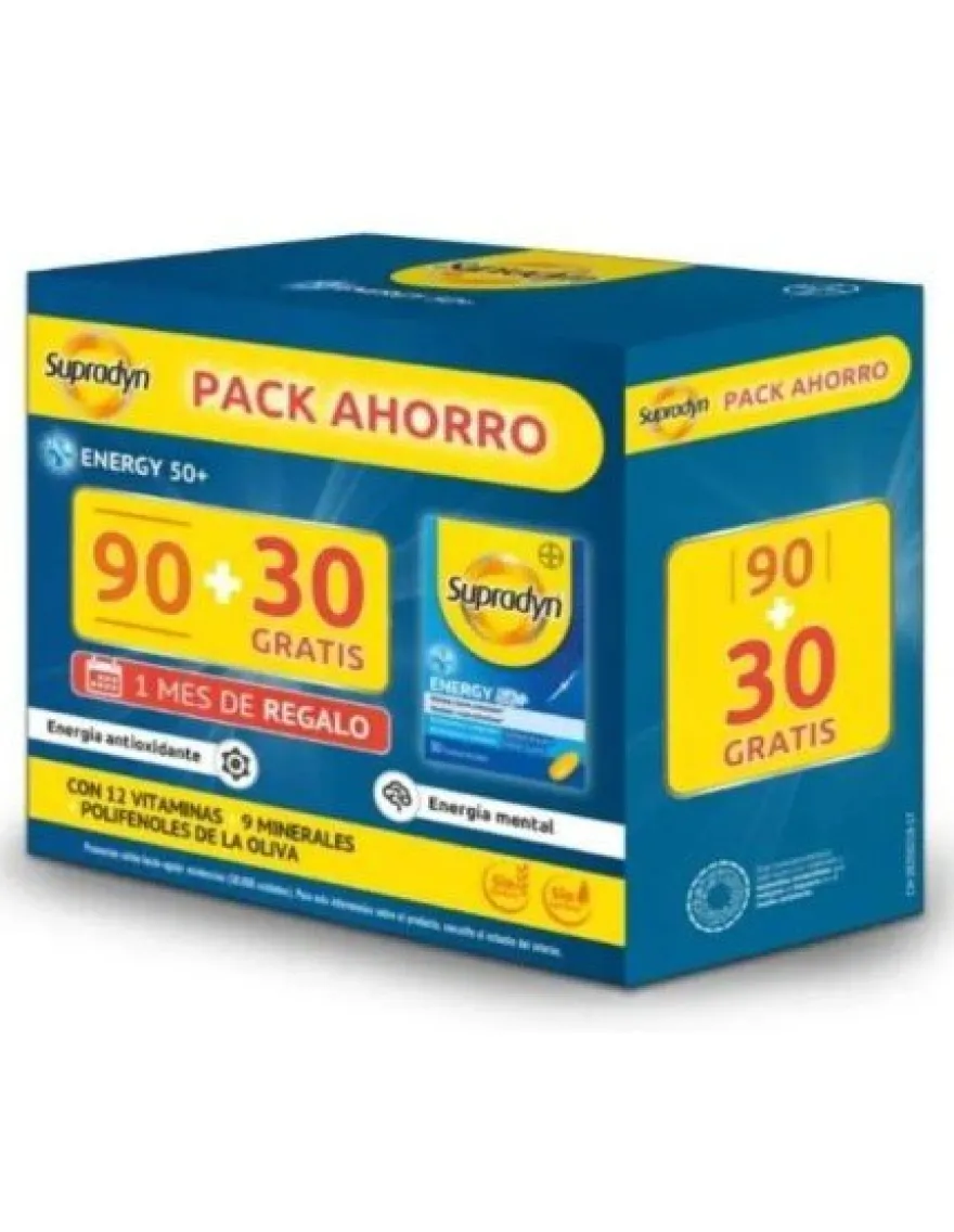 Supradyn Energy 50+ Promo 90+30 comprimidos