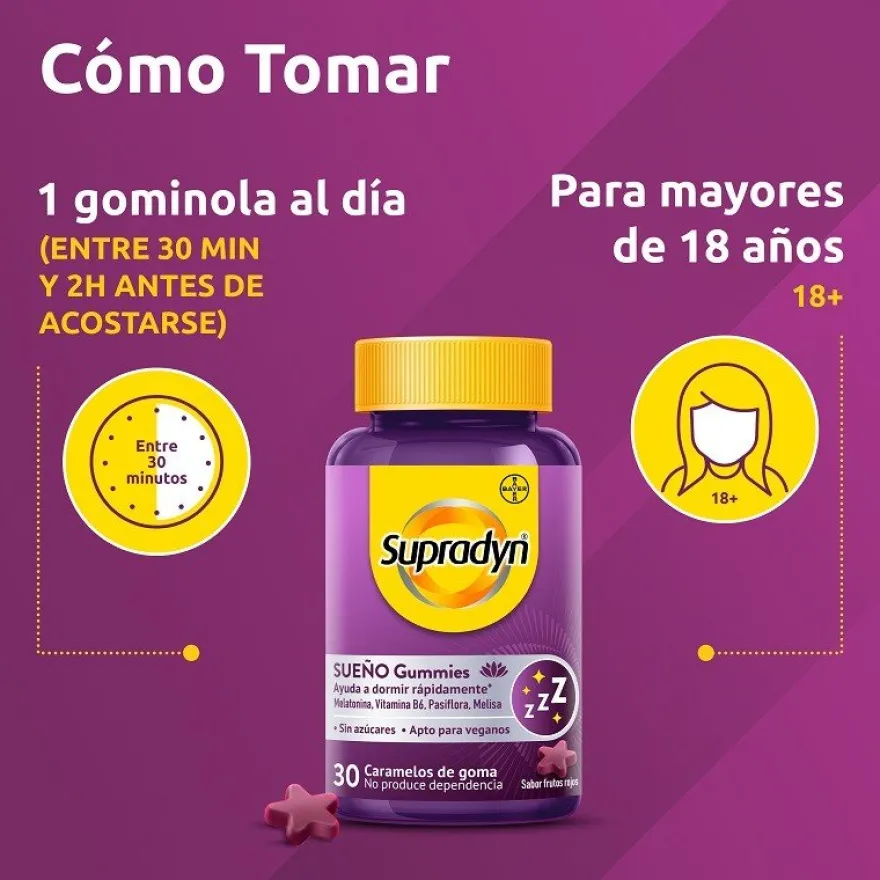SUPRADYN Sueño Gummies 30 Caramelos