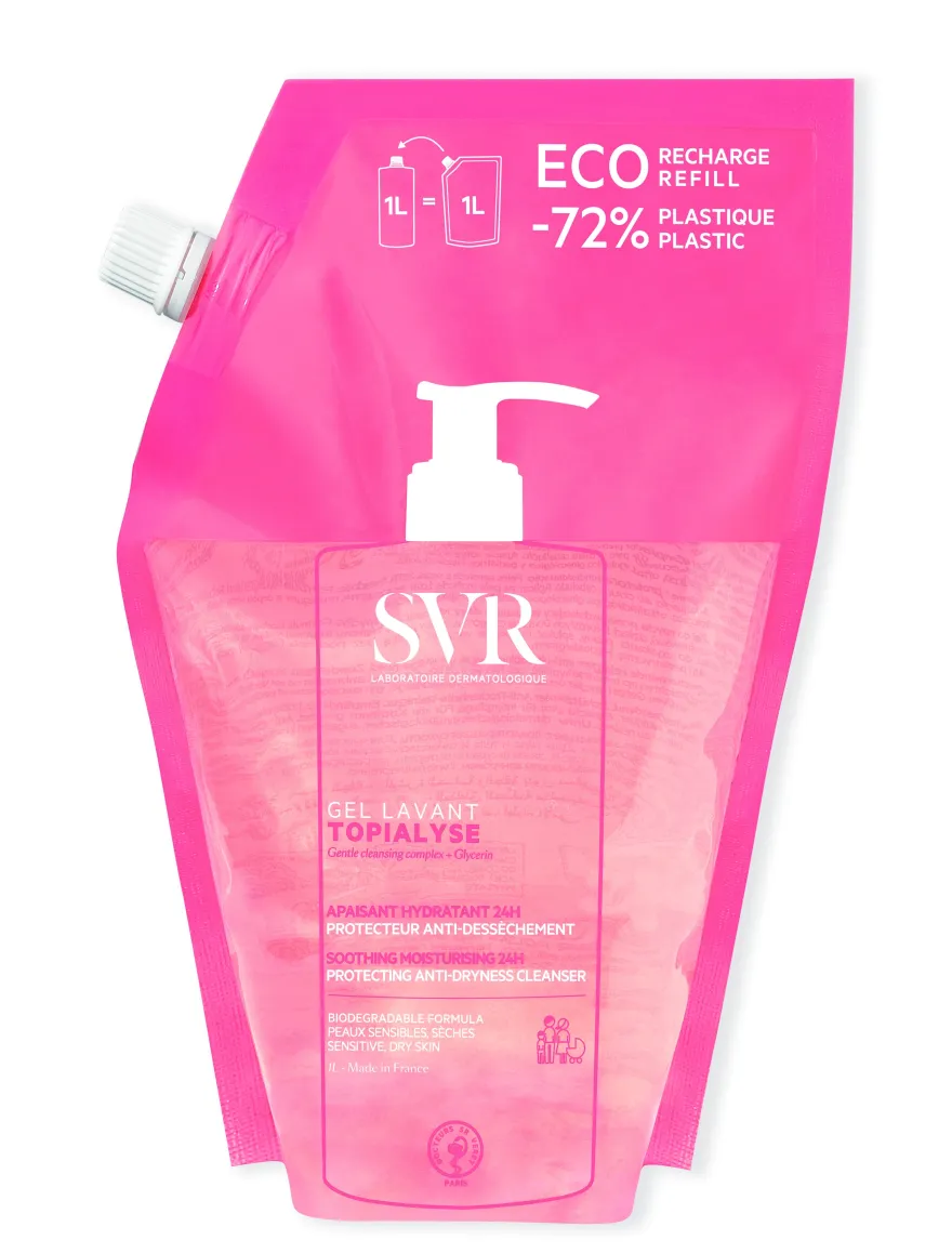 SVR Topialyse EcoPack Gel Lavant 1L
