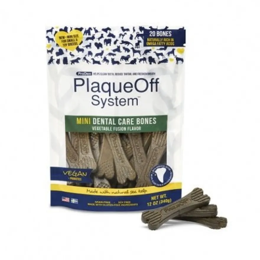 Swedencare PlaqueOff Dental Bones Mini Veggie 340g