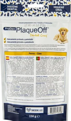 Swedencare Plaqueoff Dental Croq Perro Suplemento 150g