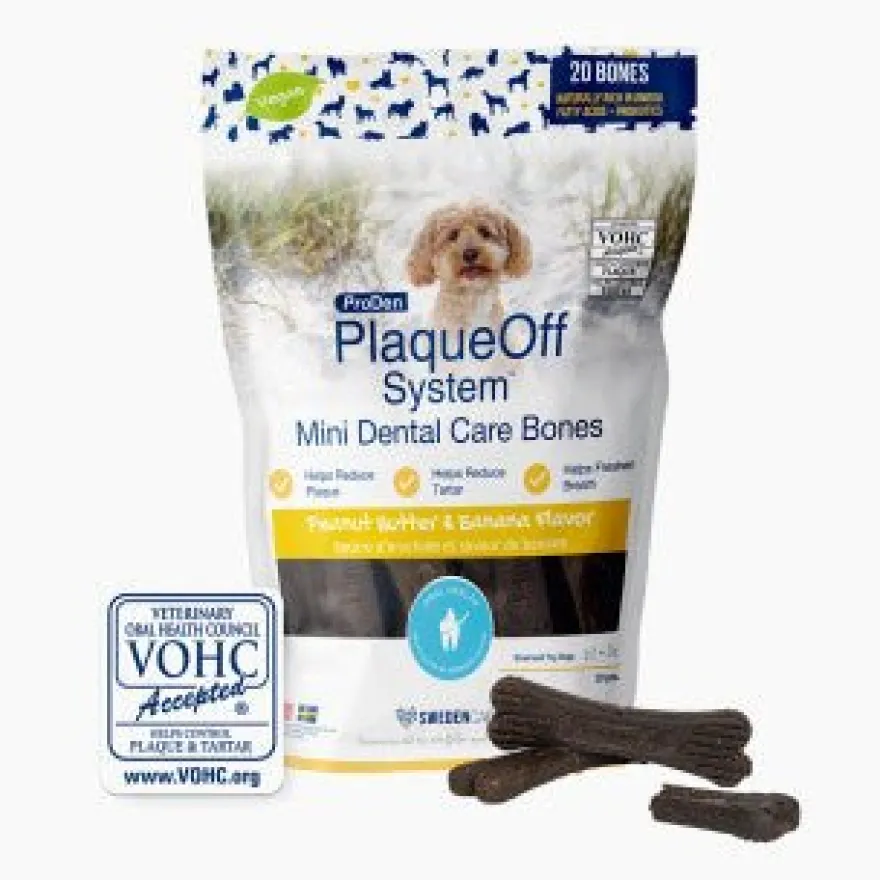 Swedencare PlaqueOff Dental Bones Mini Arándanos 340g