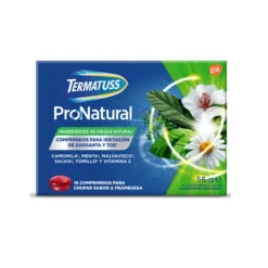TERMATUSS ProNatural Irritación Garganta y Tos 16 Comprimidos para Chupar