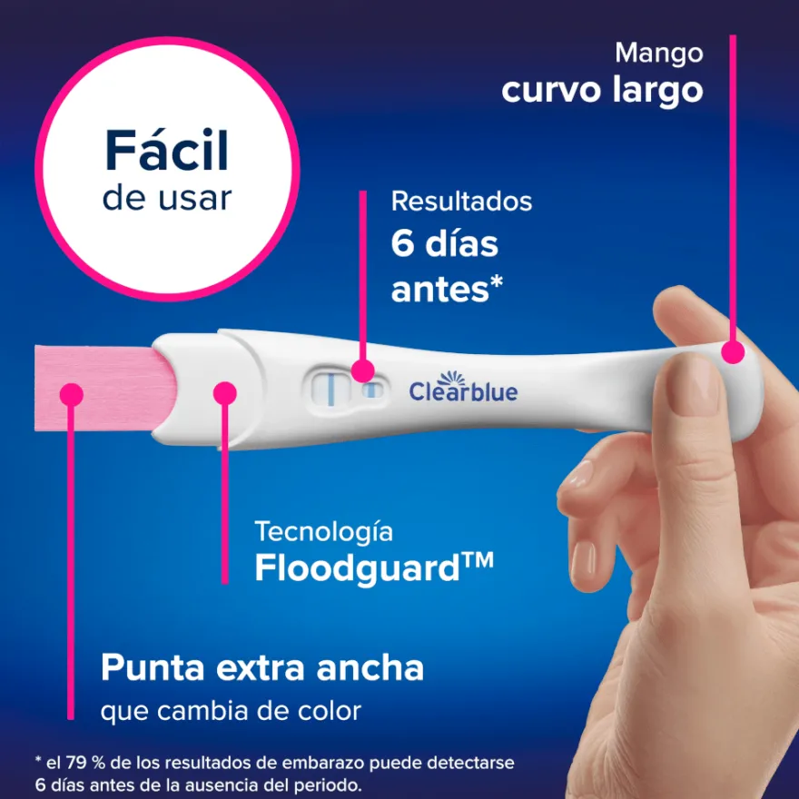 Test Embarazo Analógico Detección Temprana Clearblue 2 Uds