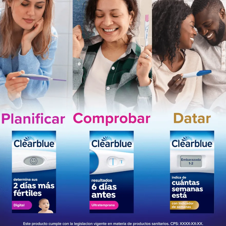 Test Embarazo Digital con Indicador de Semanas Clearblue 1 Prueba