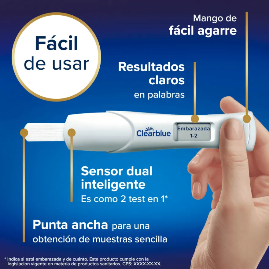 Test Embarazo Digital con Indicador de Semanas Clearblue 1 Prueba