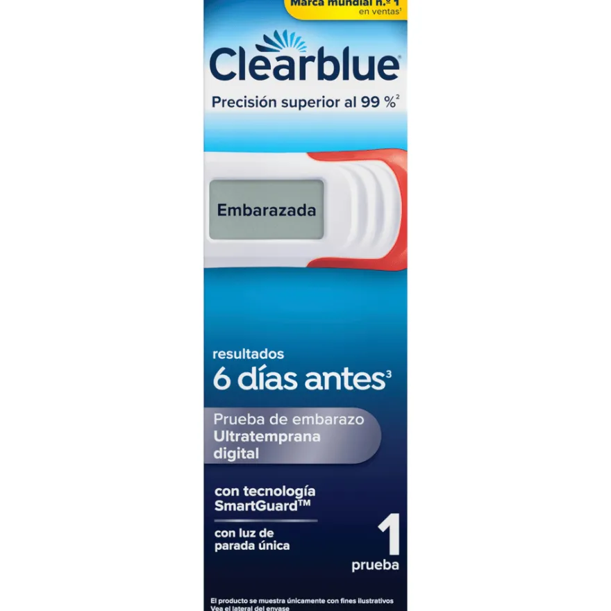 Test Embarazo Digital Detección Temprana Clearblue 1 unidad
