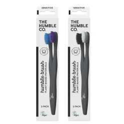 The Humble Co Cepillo Dientes Base Plantas Azul Morado 2 Unidades