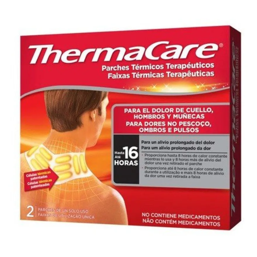 THERMACARE Parches Térmicos para Cuello, Hombros y Muñecas 2uds