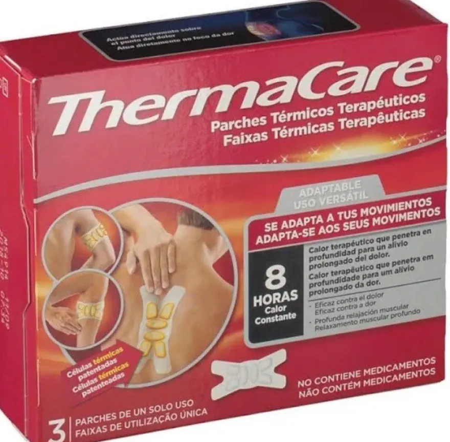 THERMACARE Parches Térmicos Terapéuticos Adaptables 3 uds