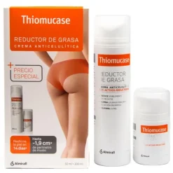 THIOMUCASE Pack Reductor de Grasa Crema Anticelulítica 200ml + 50ml de REGALO