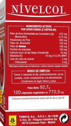 Tongil Nivelcol 120 Cápsulas