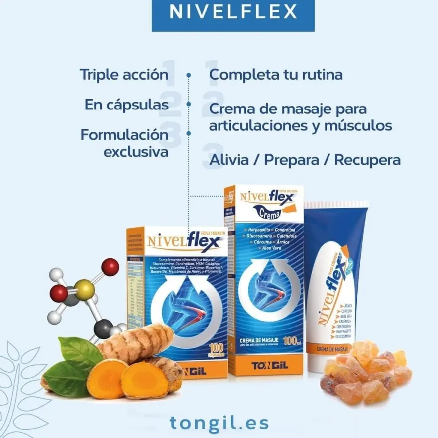 Tongil Nivelflex 782 mg 100 Cápsula