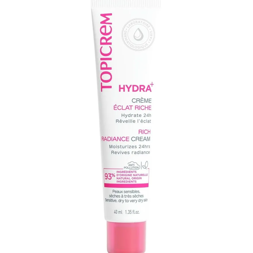 Topicrem Crema Hidratante Iluminadora Rica Hydra+ 40ml