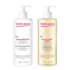 Topicrem DA Pack Bálsamo Emoliente 500ml + Gel Limpiador 500ml