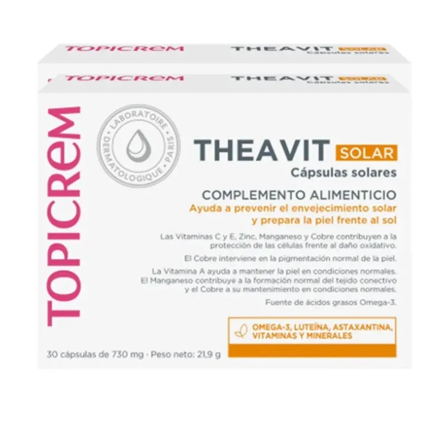 Topicrem Sun Protect Theavit Cápsulas 60 ud