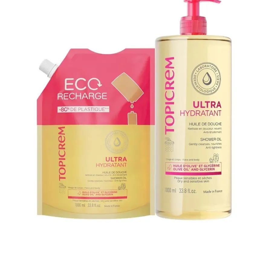 Topicrem UH Aceite de Ducha Dosificador 2 ud 1000ml
