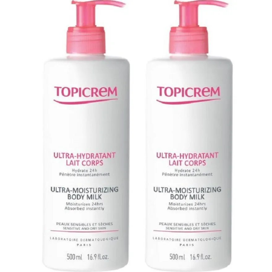 Topicrem Ultra Hidratante Leche Corporal 2x500ml