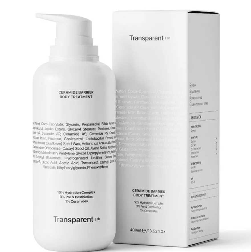 Transparent Lab Ceramide Barrier Body Treatment 400ml