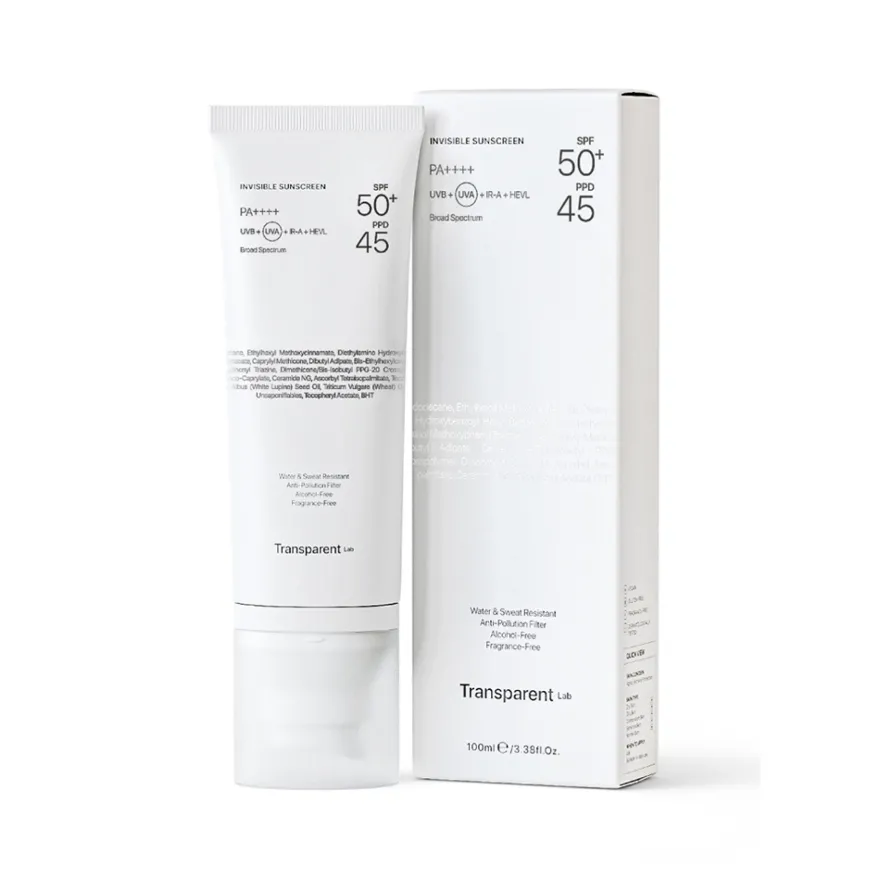 Transparent Lab Invisible Sunscreen Spf50+ 100ml