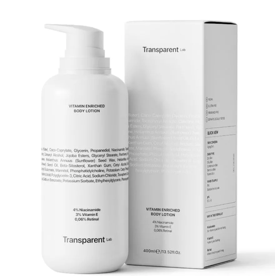 Transparent Lab Vitamin Enriched Body Lotion 400ml