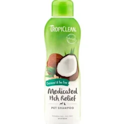 Tropiclean Champú Alivio Picor Avena y Árbol de Té Líquido 355ml
