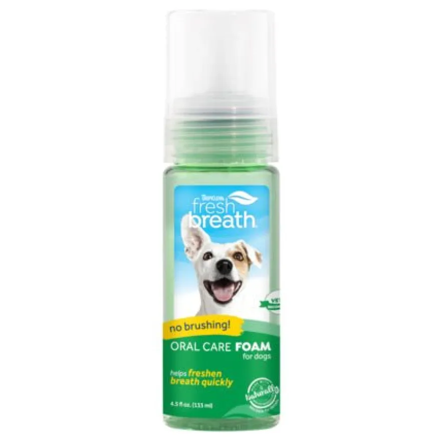 Tropiclean Fresh Breath Espuma Higiene Dental Menta 133ml