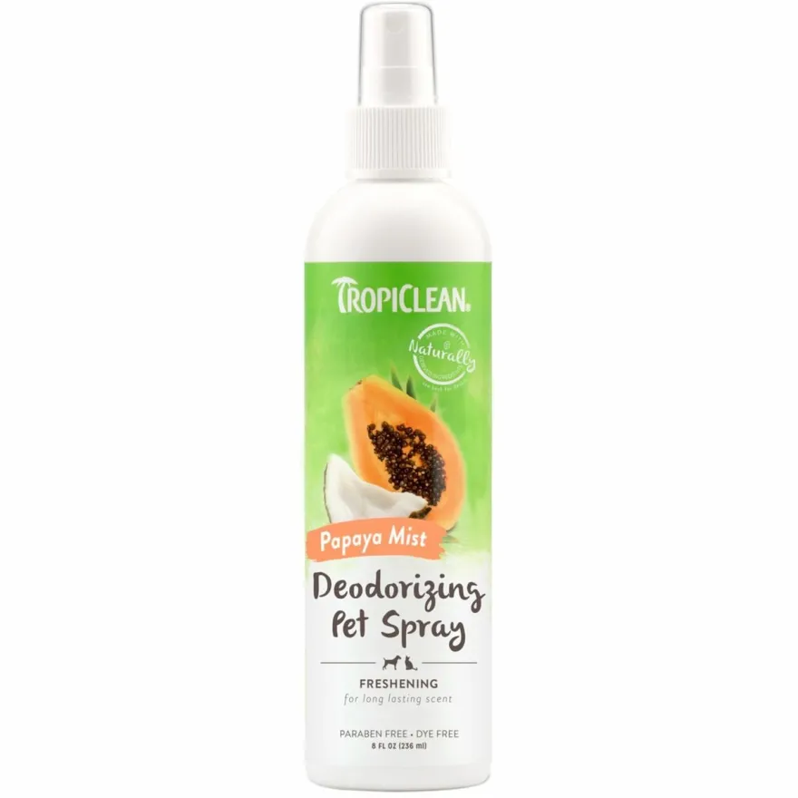 Tropiclean Spray Desodorizante Papaya Coco 236ml
