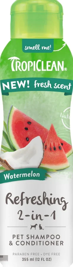 Tropiclean Watermelon Refresh Champú y Acondicionador 2 en 1 355ml