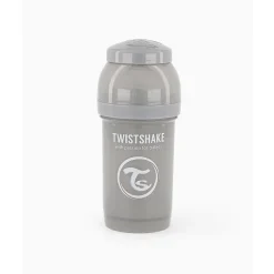 Twistshake Biberón Anticólico Gris 180ml