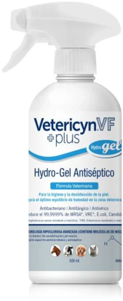 Urano Vet Vetericyn Plus VF Hydrogel Antiséptico 500ml