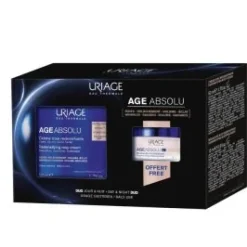 Uriage Age Absolu Set de Regalo, Crema Rosa 50ml + Mascarilla de Noche 15ml