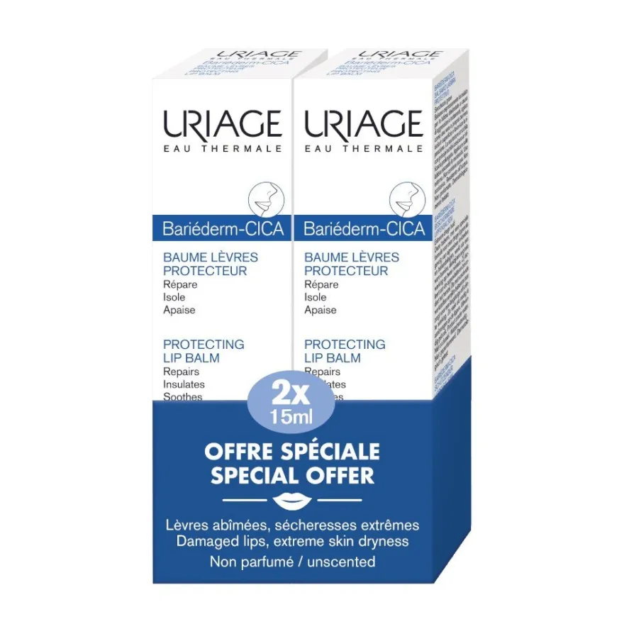 URIAGE Bariederm DUPLO Bálsamo Protector de Labios 2x15 ml