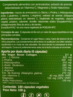 Vaminter Colagenova Vegan Boost 180 Cápsulas