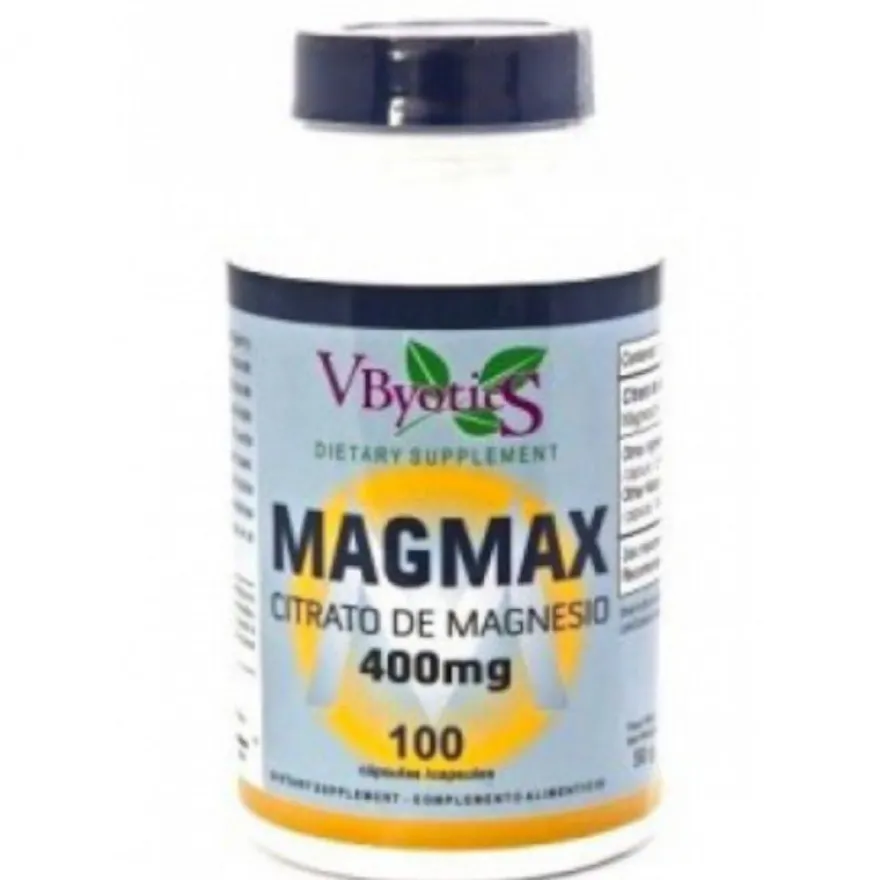 Vbyotics Magmax Magnesio Citrato 500 mg 100 Cápsulas