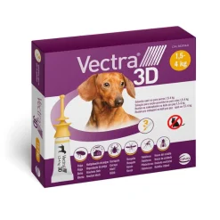 Vectra 3D Pipetas Antiparasitarias para Perros 1,5 4 Kg 3un