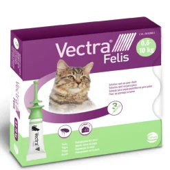 Vectra Felis Pipetas Antiparasitarias para Gatos 0,6 10 Kg 3un