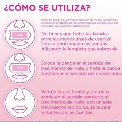 VEET Pure Bandas de Cera Fría Facial Piel Sensible 20 uds