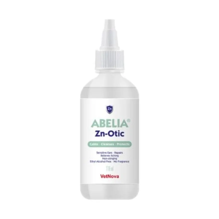Vetnova Abelia Zn-Otic Limpiador de Oídos 118ml