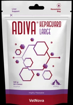 Vetnova Adiva Hepaguard Large Suplemento Nutritivo para Perros 30 Chews