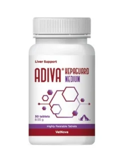 Vetnova Adiva Hepaguard Medium Suplemento Hepático 30 comprimidos