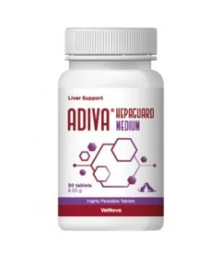 Vetnova Adiva Hepaguard Medium Suplemento Hepático 30 comprimidos