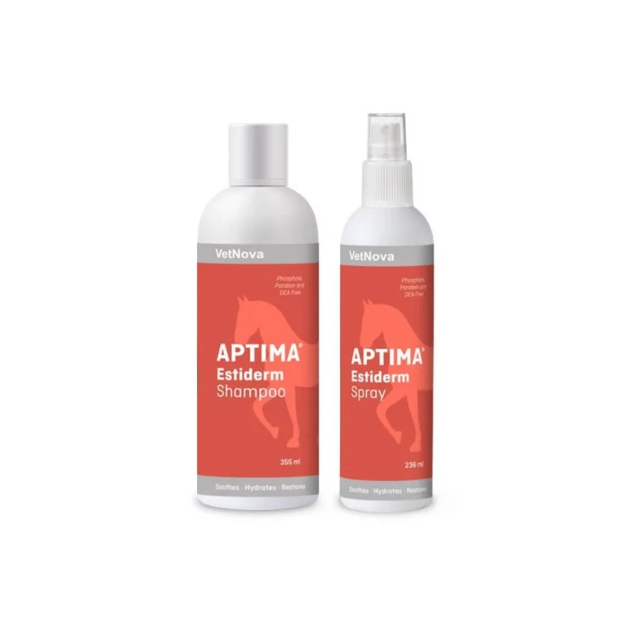 Vetnova Aptima Estiderm Pack Champú + Spray Nuevo 355 ml