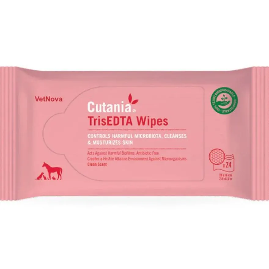 Vetnova Cutania TrisEDTA Toallitas Dermatológicas 24 uds
