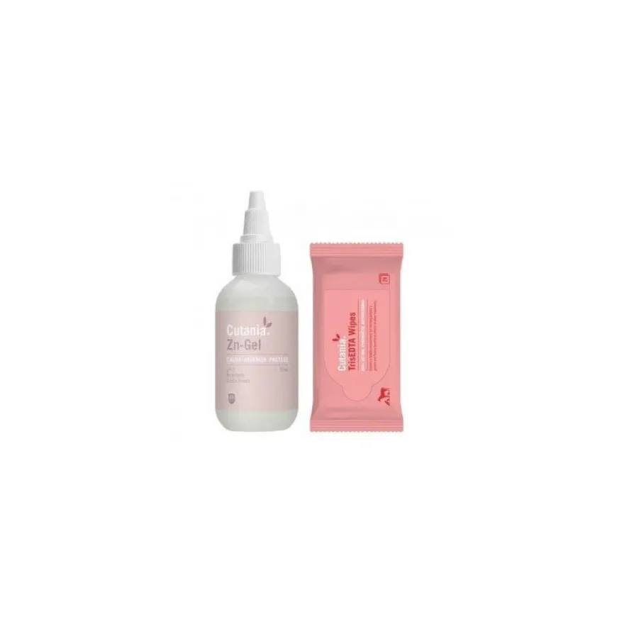 Vetnova Cutania Zn Clean + Protect Pack 24 toallitas + 30ml