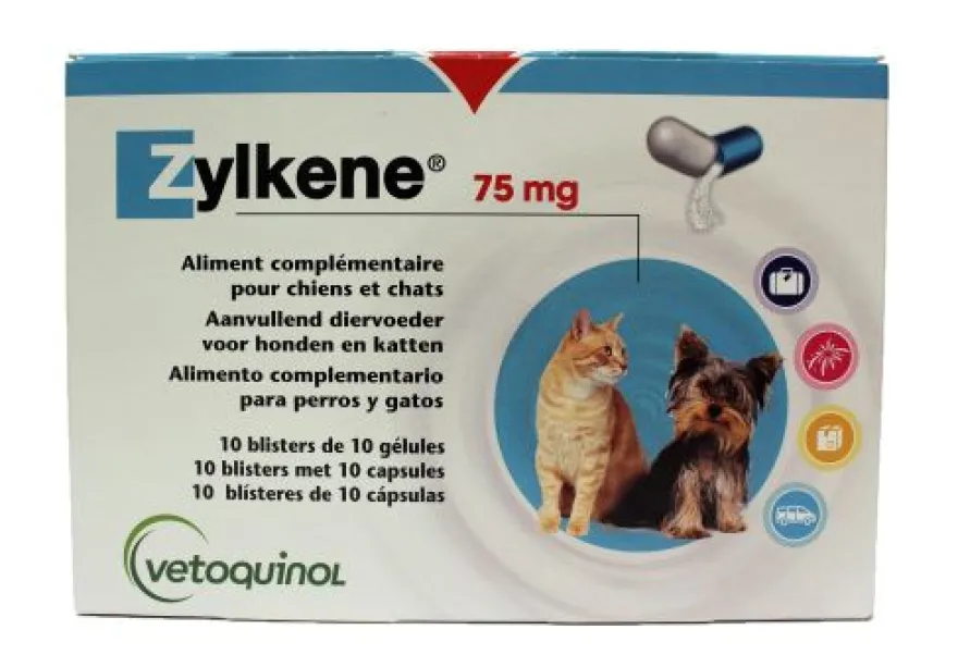 Vetoquinol Zylkene Suplemento Cápsulas 100 ud