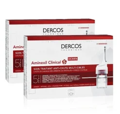 VICHY Dercos Aminexil Clinical 5 Mujer DUPLO 2x21 Monodosis