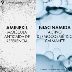 VICHY Dercos Champú Anticaída Estimulante Energizante DUPLO 2x200ml