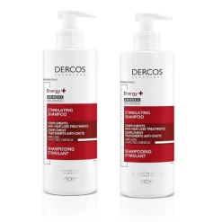 VICHY Dercos Champú Anticaída Estimulante Energizante DUPLO 2x400ml